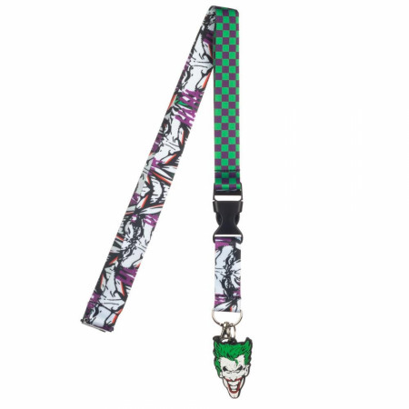The Joker Face Lanyard with Charm and Sticker